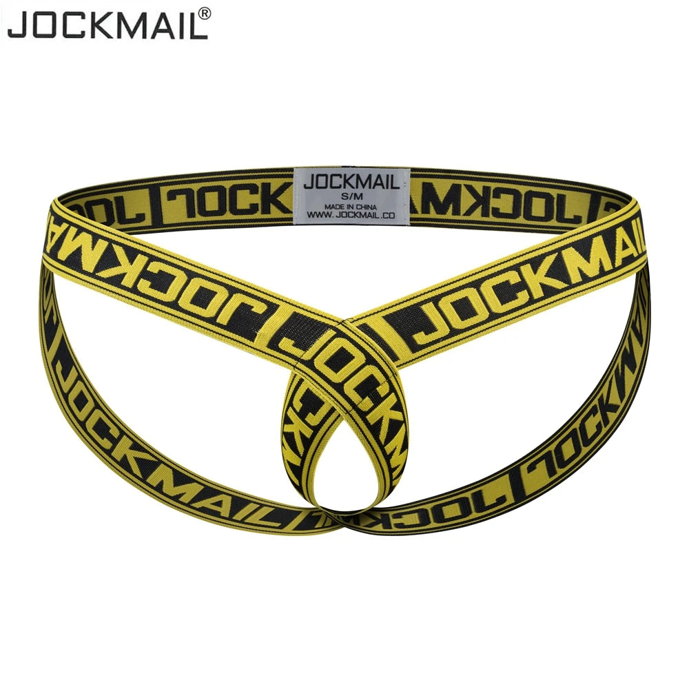 JOCKMAIL Cockstraps Men's Underwear Sexy Briefs Thong Jockstrap Pouch Cuecas Man Panties Thongs Underpants Gay Slip Homme Srting