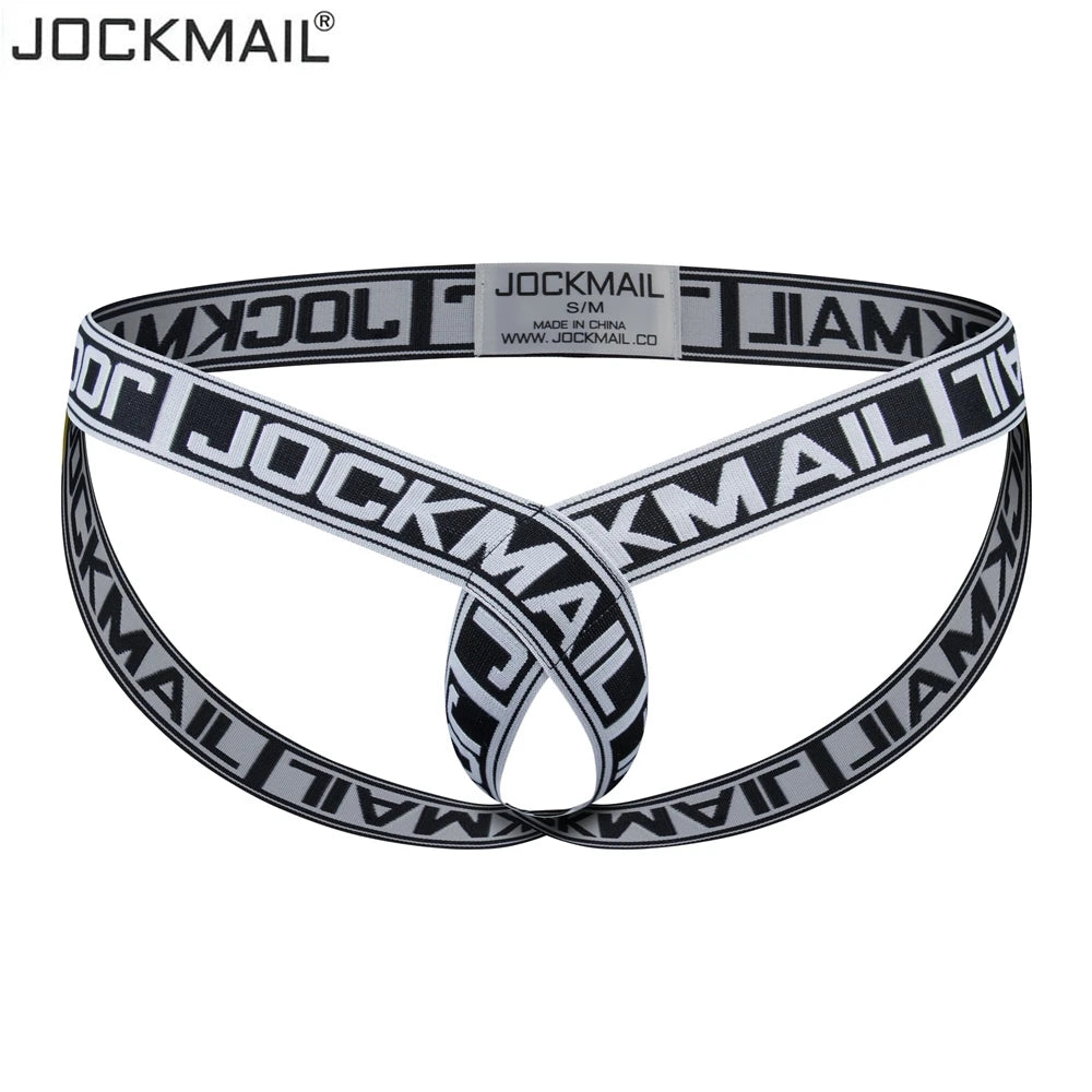 JOCKMAIL Cockstraps Men's Underwear Sexy Briefs Thong Jockstrap Pouch Cuecas Man Panties Thongs Underpants Gay Slip Homme Srting