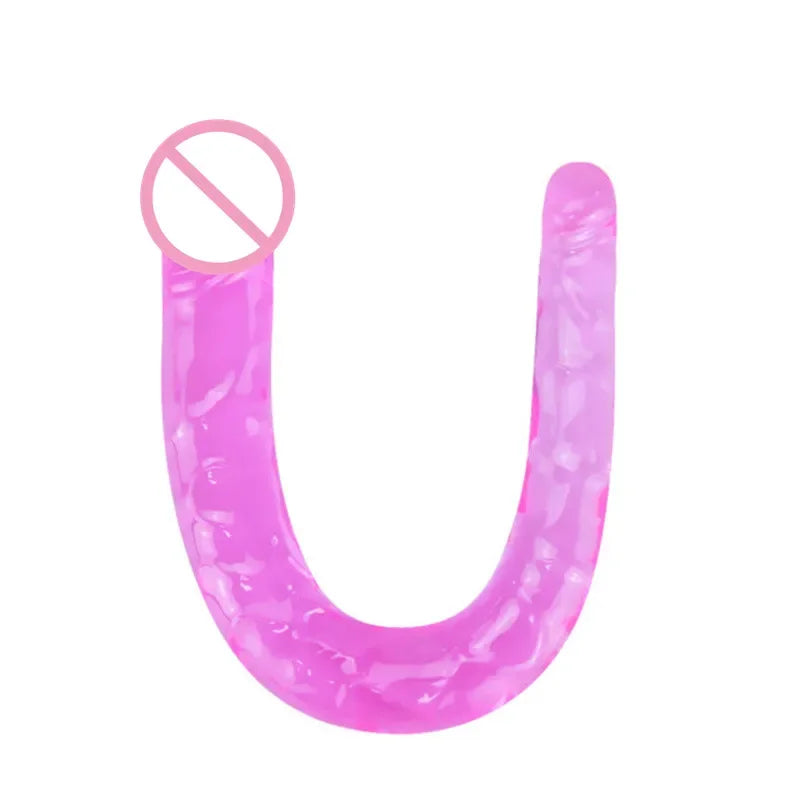 Double Head Dildos U Shape Realistic Dildo Penetration Dildo Masturbation Toys Vagina Plug Sex Toys Massager G-spot Stimulation