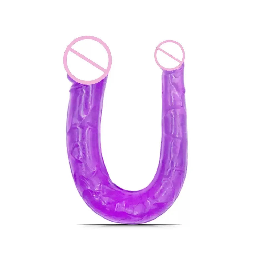 Double Head Dildos U Shape Realistic Dildo Penetration Dildo Masturbation Toys Vagina Plug Sex Toys Massager G-spot Stimulation